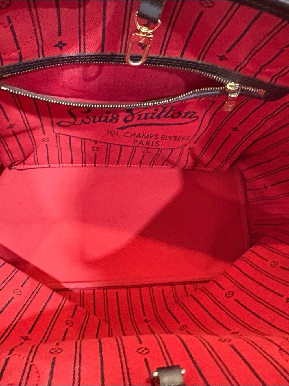 Authentic Louis Vuitton Neverfull MM with PM pouch - Picture 5 of 16